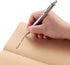 SMOOTHERPRO Stainless Steel Push Button Mechanism Pen, Comfortable Weight for Holding, Click Ballpoint