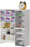 White Plastic Desktop Organizer Stackable Office Desk Supplies Storage, Stationary,Marker,Crayon Organizer with