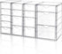 Vtopmart Acrylic Organizer with 16 Drawers, 4 Set Clear Makeup Organizer, Dustproof Storage for Office Supplies