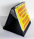 EASEL RING BINDERS - Flip Over The Top Style Platform Construction (BURGUNDY, 11" X 8 1/2" Sheet Size)