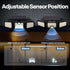 256 2500LM 3 IP65 270 2 Pack VIVOHOME Solar Flood Lights Outdoor, LED Motion Sensor Lights, Adjustable Heads Security