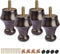 Btowin 2.4 Inch / 6cm Solid Wood Furniture Legs,4Pcs Wooden Walnut Sofa Legs