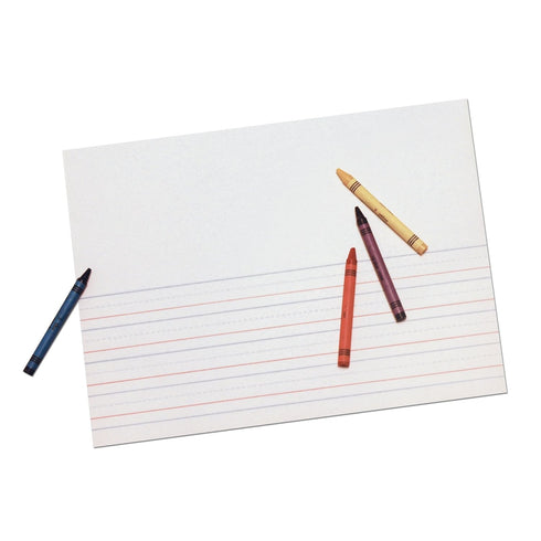 Pacon Handwriting Paper, D'Nealian Grade K / Zaner-Bloser Grade 1, 12" x 9", 40 Sheets