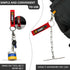 KUNN Dual-Use Electrical Tape Holder, Enhanced Fast Tape Holder Chain for Tool Belt with Keyring, Snap Loop