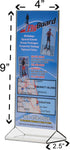 6 Pack 4 9 Inch Counter Marketing Holders Rack Card Frame Sign Holder x Double Sided Clear Acrylic Vertical Literature
