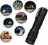 6 Pack Small Mini LED Flashlight, Single Mode Zoomable Flashlights AA Battery Powerful Flashlights with Pocket Clip
