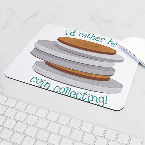 CafePress Coin Collecting Non-Slip Gaming Mousepad