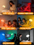 ReinHoo 10 10 Clip on Light, RGB Colors & Warm White Desk Lamp with Clamp, Brightness Reading Light, Night Lamp