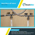 SharkBite 1/2 x 3/8 x 3/8 Inch Brass Crimp Angle Stop Valve, Dual Shut Off, PEX Pipe