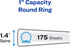 Avery Economy View 3 Ring Binders, 1" Round Rings, 4 Black Binders for Homeschool Supplies and Home Organization