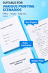 esahpss A4 80gsm, 100 Pack Copy Paper Sheets per Bright White Printer Paper for Inkjet & Laser, Smooth Double-Sided
