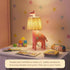 13.7 Inch LED Giraffe Table Lamp, Resin Animal Desk Lamp with Handcrafted Raffia Shade, Unique Decorative Light, Cute