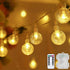 Metaku Globe Fairy Lights Battery Operated, 33ft 80LED String Lights with Remote for Indoor Outdoor Hanging Decorative