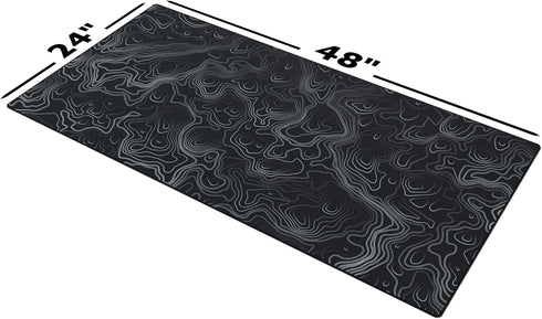 Mega Size Gaming Mouse Pad - Anti Slip Rubber Base - Large Desk Mat with Stitched Edges - 48" x 24" x 0.16" (Mega,