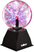 6" 12V BALIBOO Plasma Ball Light Touch & Sound Sensitive Activated Lightning Globe Power Adapter Plug Plasma Globe Lamp