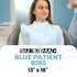 Pack 50 13" 18" SurgiMac Blue Patient Bibs Waterproof Medical Bibs Disposable Dental Bibs Plain Rectangle Napkins Paper