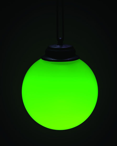 WP465 Battery Powered Summer Patio 5" Globe Light with Automatic On and Off, Light Green, 5"