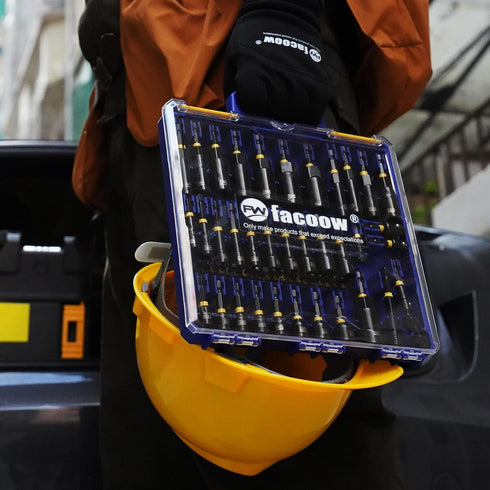 55PCS Set Nutsetter,Storage Facoow Impact Nut Driver Magnetic, SAE&Metric Nut Drivers, Deep Impact Nut Drivers, Impact