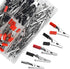 WMYCONGCONG 120 PCS Metal Alligator Clips, Electrical Test Clamps Assortment Kit with Plastic Hands, Red Black