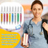 Estune 100 Pcs Syringe Retractable Nurse Pens Novelty Fun Multi Colors Medical Blood Ballpoint Pens Gifts for Nursing
