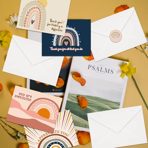 GOGOBAY 24 You Are Awesome Cards with Envelopes-I Appreciate You,You Are Awesome,Thank You for Making a Difference