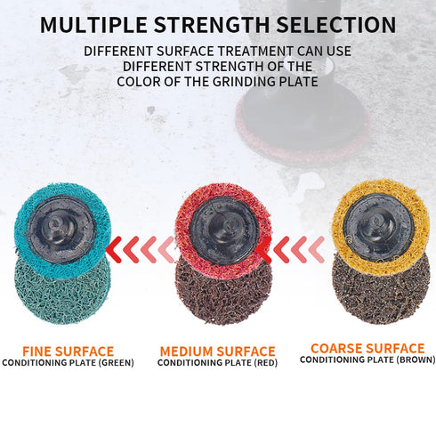 68Pcs 1 inch Set 1/4'' Quick Change Sanding Discs Fine Medium Coarse Grit Surface Conditioning Discs R Type Quick