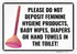 Please Do Not Deposit Feminine Hygiene Products Baby Wipes Diapers Or Hand