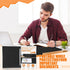 Zhanmai 15 Packs 8.5'' x 11'' Pressboard Report Covers, Metal Prong Fastener, Presentation Folder for Documents, Black