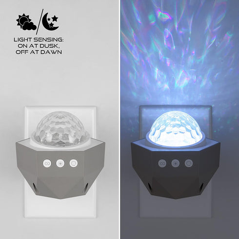 70334-T1 Enbrighten Galaxy Projector Plug in Night Light for Kids LED Lights for Bedroom Space Nightlight Aurora