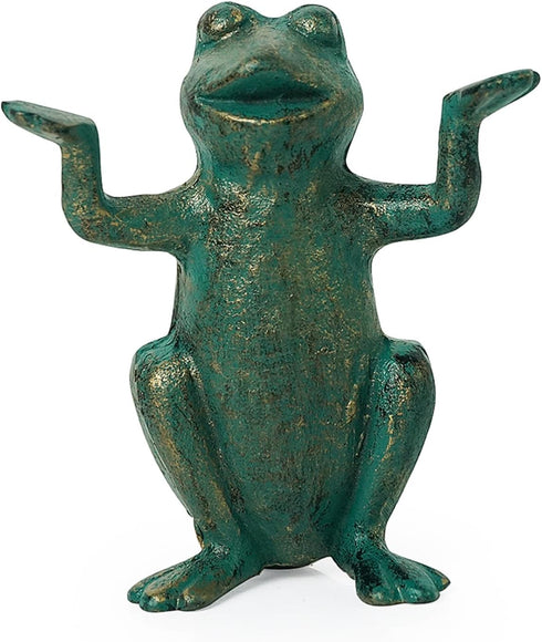 DreamsEden Cast Iron Frog Spectacle Display Eyeglass Holder Frogs Decorative Glasses Holder Sunglass Stand Metal