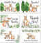 Hadley Designs 24 Woodland Thank You Cards with Envelopes, Rustic Animal Deer or Fox, 4x6 Varied Gratitude Pack