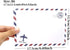 Honbay 50PCS Airmail Vintage Kraft Paper Envelopes 12.5x17.5cm/4.92x6.89inch (White) for Invitations
