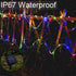 LHYLDS 33FT 100LED 8 Solar Rope Lights Outdoor Waterproof, Outdoor String Lights Clear PVC Tube Fairy Lights, Modes