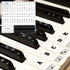PEOVLVN 88/76/61/54/49 Piano Keyboard Stickers, Transparent Removable Piano Key Labels Stickers Notes Guide for Keys