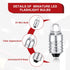 Honoson 10 Pieces E10 LED Bulbs, 3 Volt Miniature Flashlight Bulbs, Cool White