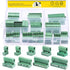 32Pcs 9 Type Pluggable Terminal Blocks Connector Socket, 5mm Pitch PCB Mount Male Female Connectors