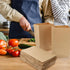 18x11x32cm, 60g 100pcs Packaging GALPADA Brown Kraft Paper Bags for Bread and Snacks, Food-grade Greaseproof Lunch