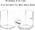 Clear Bookends for Heavy Books - 8pcs Acrylic Book Shelf Organizer for Desk, Plastic Heavy Duty Book Holders