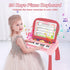 Leopmase 4-in-1 1-3Pink Touch & Learn Activity Desk - Educational Toys with Interactive Learning System Cards and Music
