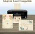 5x7 A7 100 Pack Goefun Cream Blank Flat Note Cards and Envelopes (NOT FOLDED), Flat Cream Cardstock and Envelopes Self