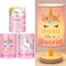 Tujoe 3 Pcs Interchangeable Unicorn Bedside Table Lamp Fabric Nightstand Table Lamp for