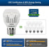 SANSI 4-Pack 100W Equivalent A15 LED Light Bulb, 1600 Lumens 5000K Daylight White, Non-Dimmable 12W LED Bulb