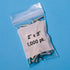 Reclosable Zip Poly Bags, 9x12W, 100 Bags, 2 Mil Clear Plastic with Resealable Lock Seal for Travel, Storage, Shipping