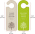 Do Not Disturb Door Hanger Sign, Please Do Not Disturb Door Knob Sign for Office, Home, Clinic, 2 Pack (Grey and Green)