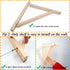 HingoFuni 2 Pack Wall Mount Natural Wood Bracket Solid Bracket Shelf Supports Kits for Sconces Pendant Lights Swag