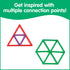 Set 100 2 edxeducation GeoStix Deluxe | Teach Geometry | Construction Sticks, Protractors, Activity Cards |