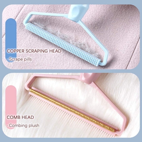 Portable Fabric Shaver, Manual Lint Remover for Pet Hair on Carpet, Clothes, Furniture, and Couch