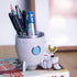 Pen Holder, Astronaut Stand for Desk, Decorative Resin Pencil Organizer, Ideal Gift for Office or Classroom
