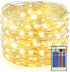 300LED Fairy Lights Twinkle String Light Plug in99ft Bendable Silver Copper Wire