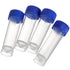 ZENFUN Set of 100 Plastic Test Tubes with Lids, 5 ml Graduated Shot Tubes for Liquid, Potions, Laboratory